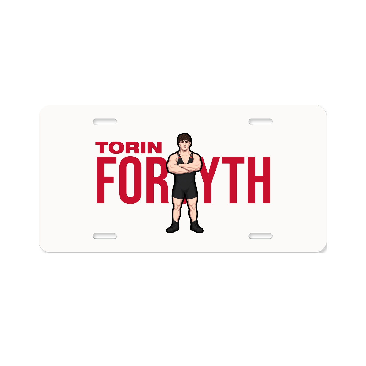 License Plate — Player Name in Classic
