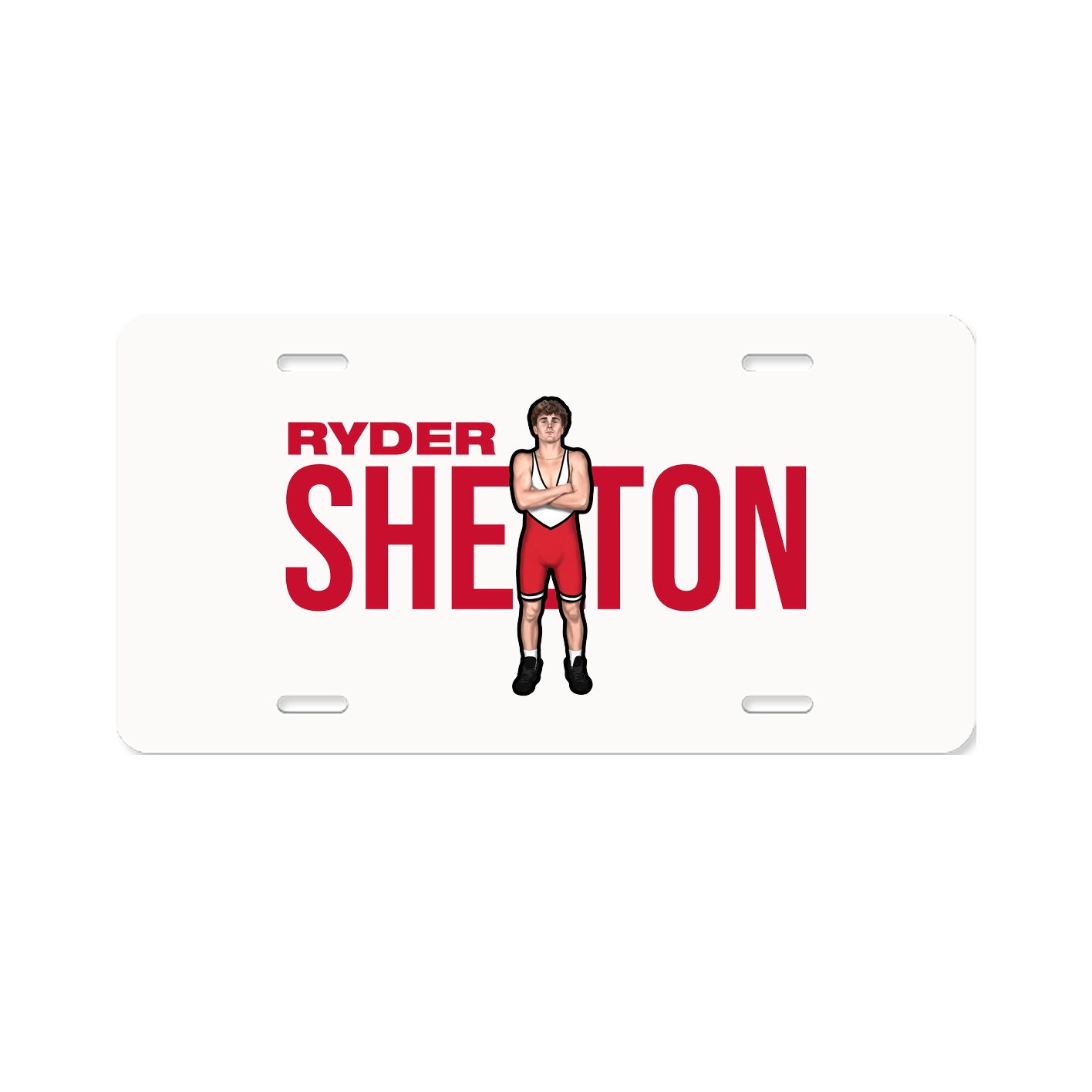 License Plate — Player Name in Classic