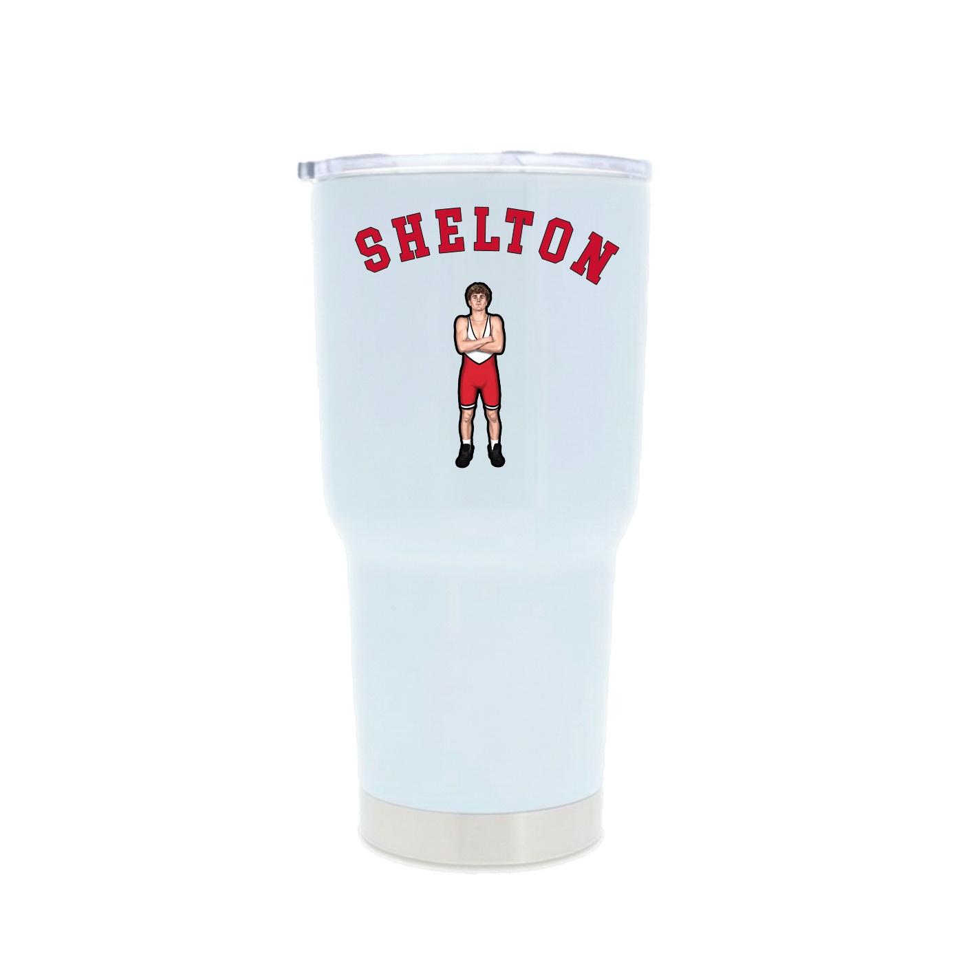 30oz Stainless Steel Tumbler — Shirsey Arch in White