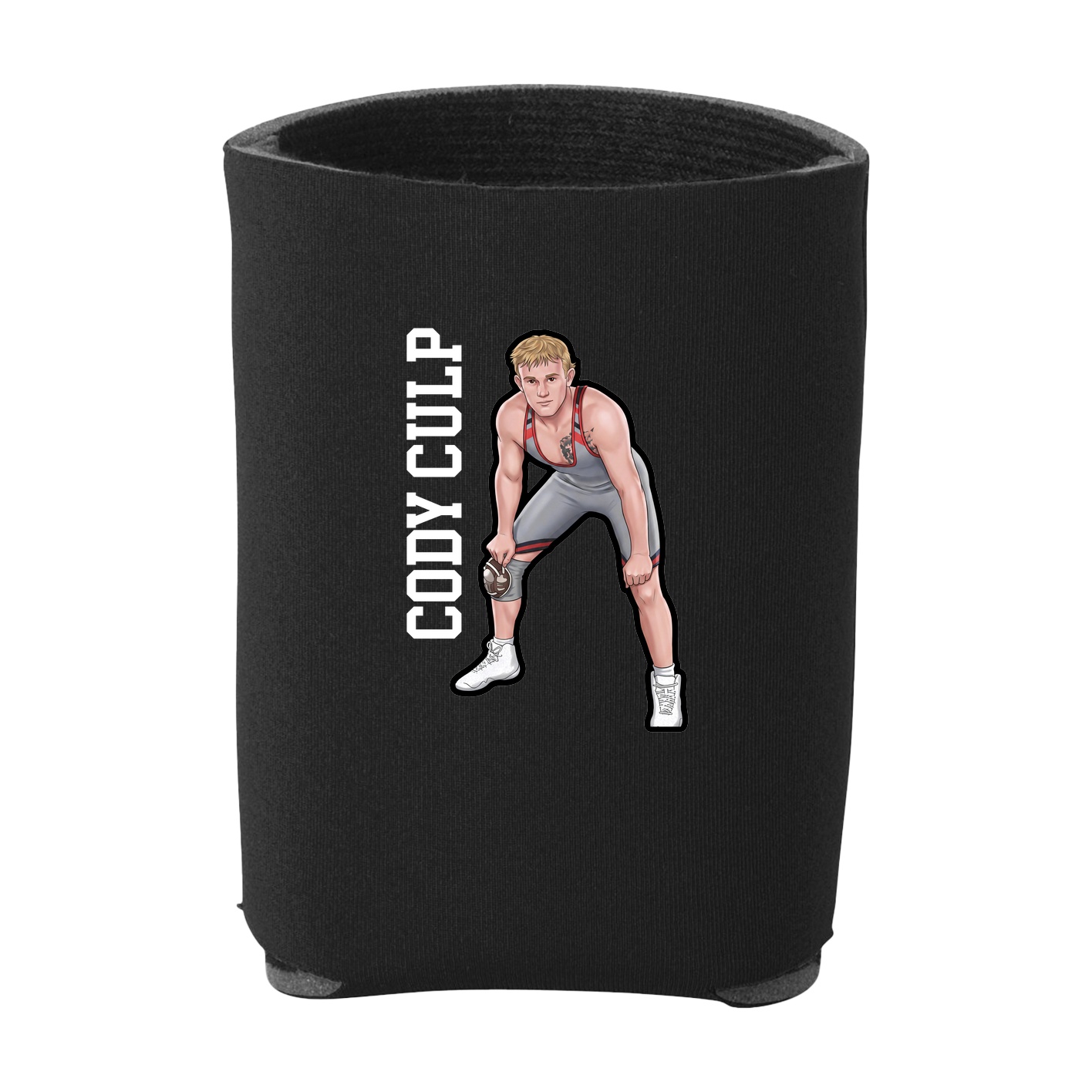 Can Holder — Name Vertical in Black