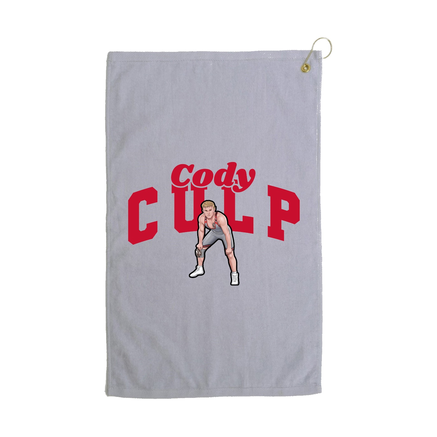 Golf Towel — Signature Arch in Grey