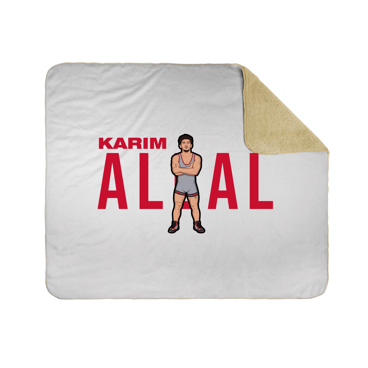 Throw Blanket — Player Name in White