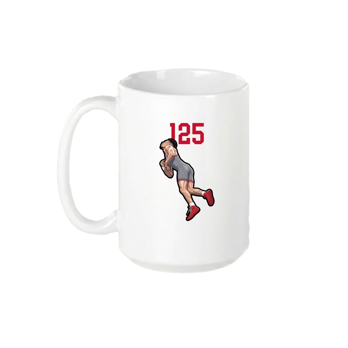 15oz Coffee Mug — Number Top in White