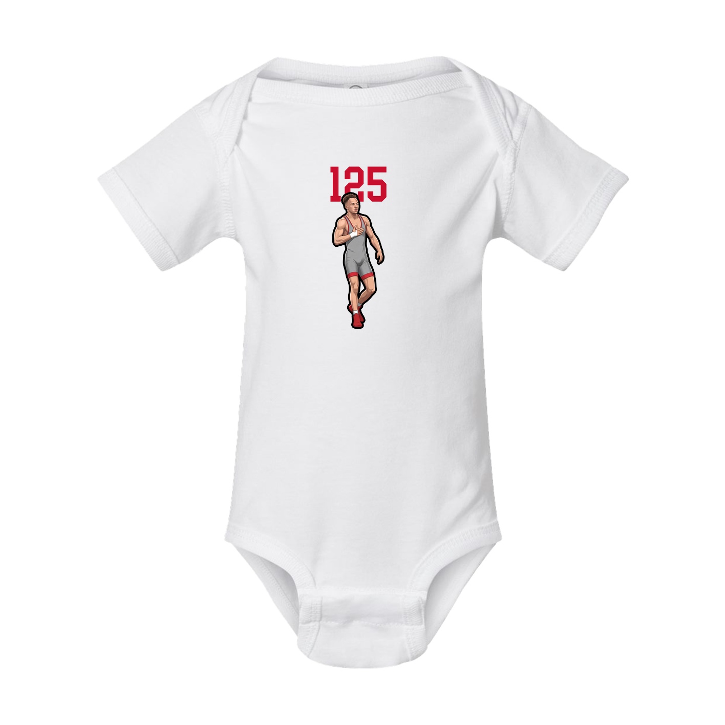 Baby Onesie — Number Top in White