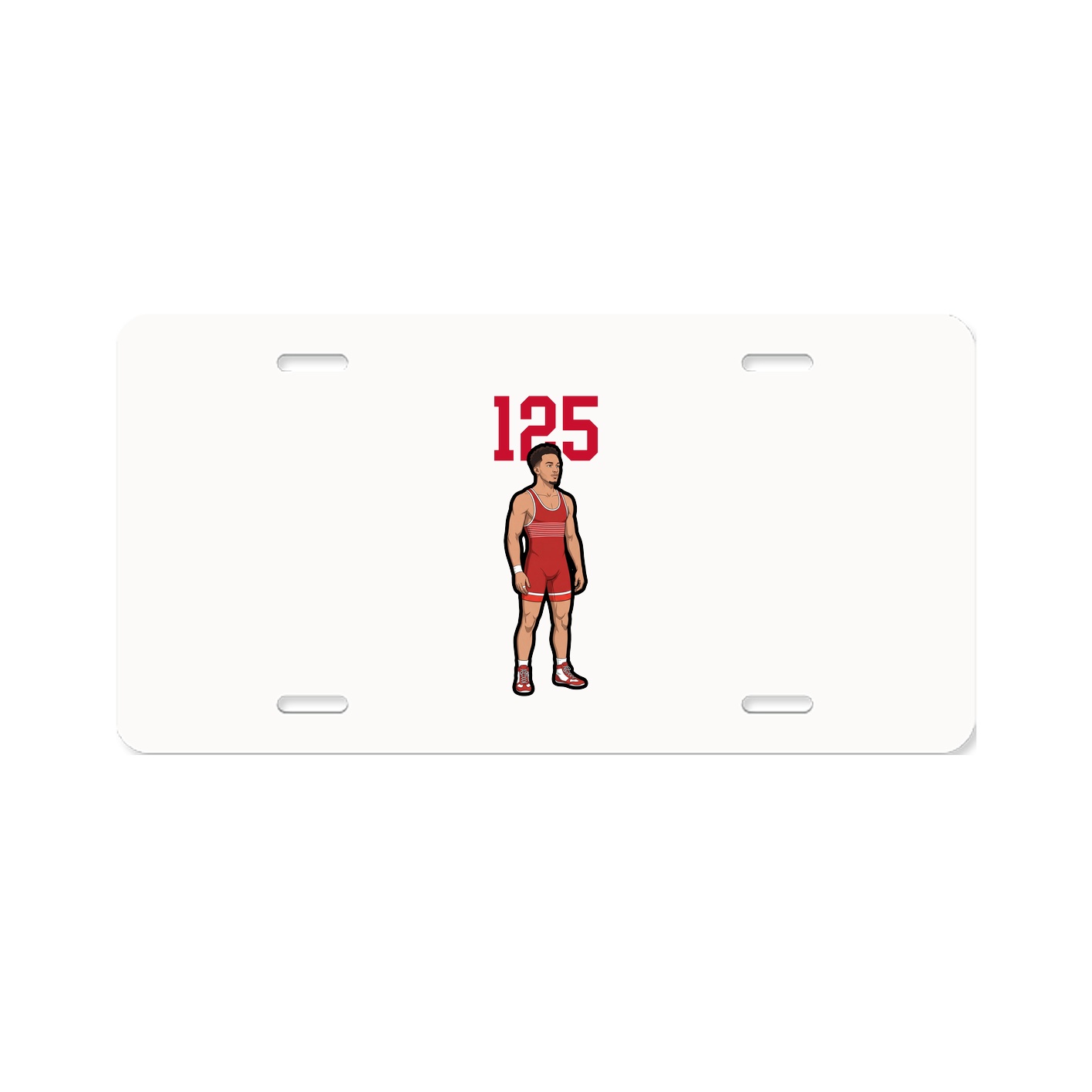License Plate — Number Top in Classic