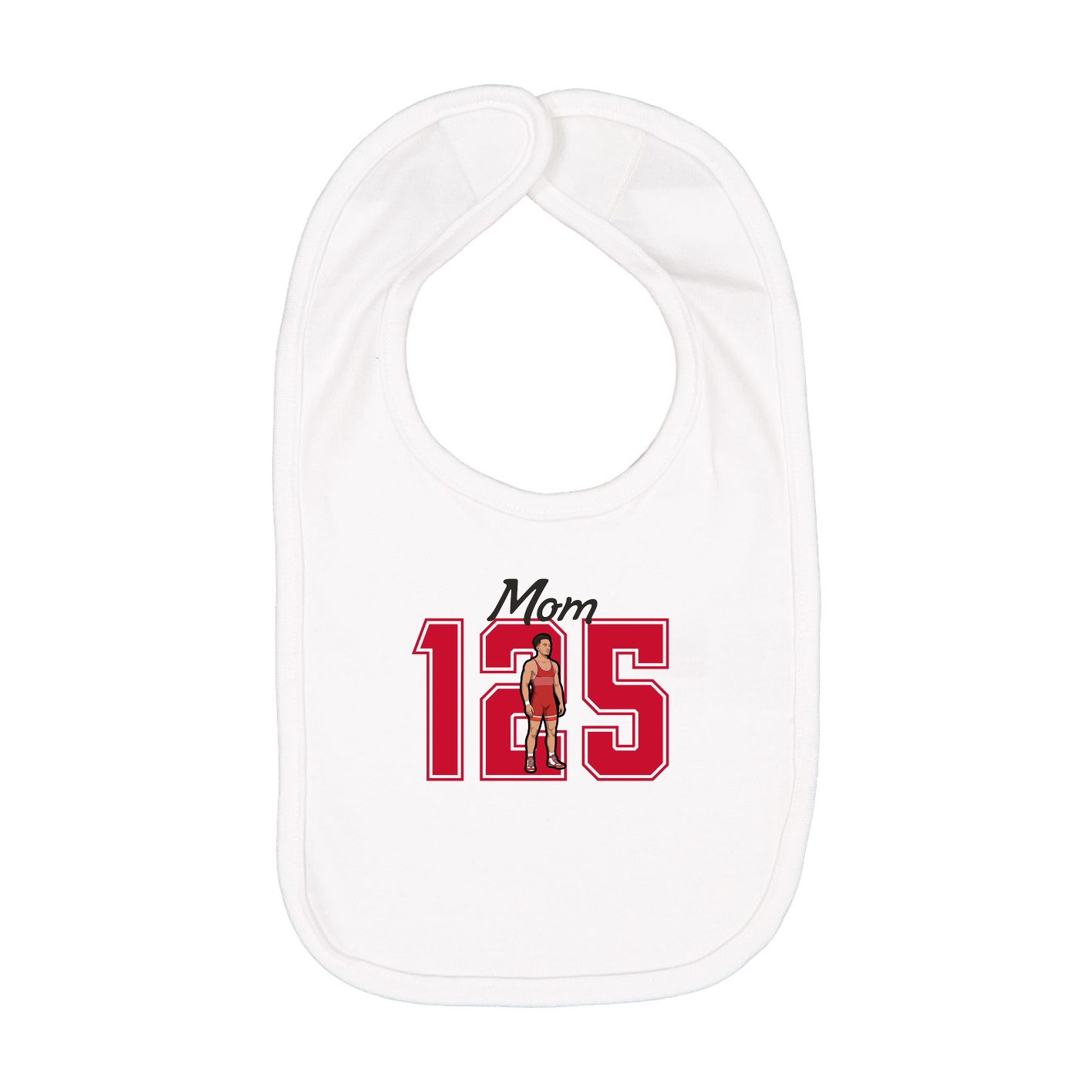 Infant Bib — Mothers Day Shirsey in White