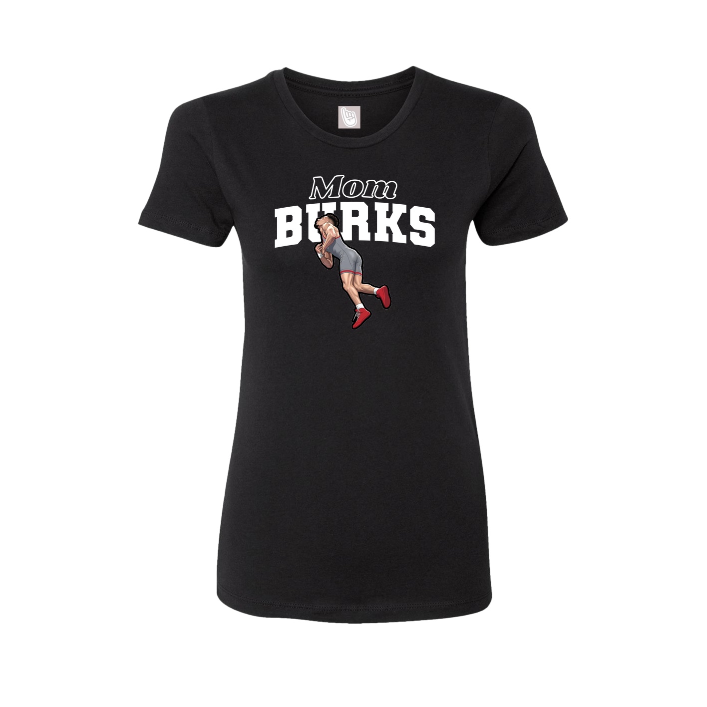 Womens Tee — Mothers Day Block in Black