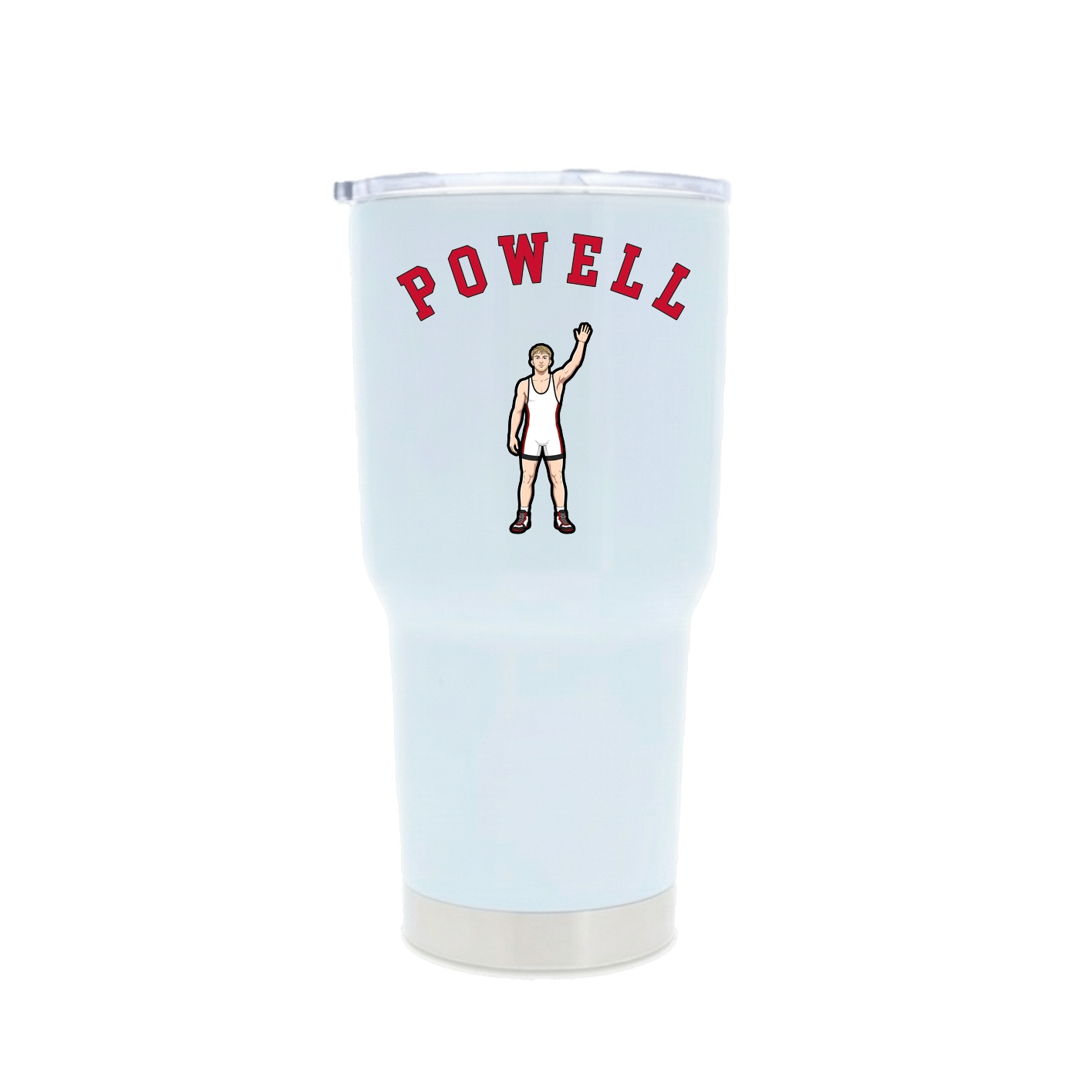 30oz Stainless Steel Tumbler — Shirsey Arch in White