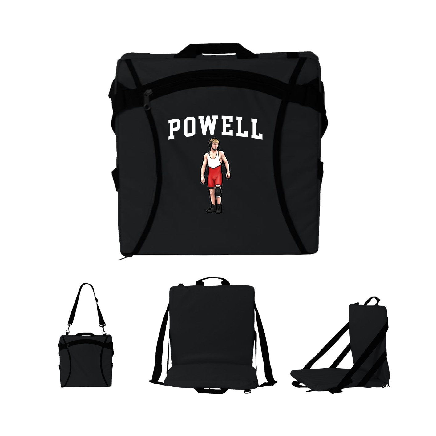 Folding Stadium Seat — Shirsey in Black