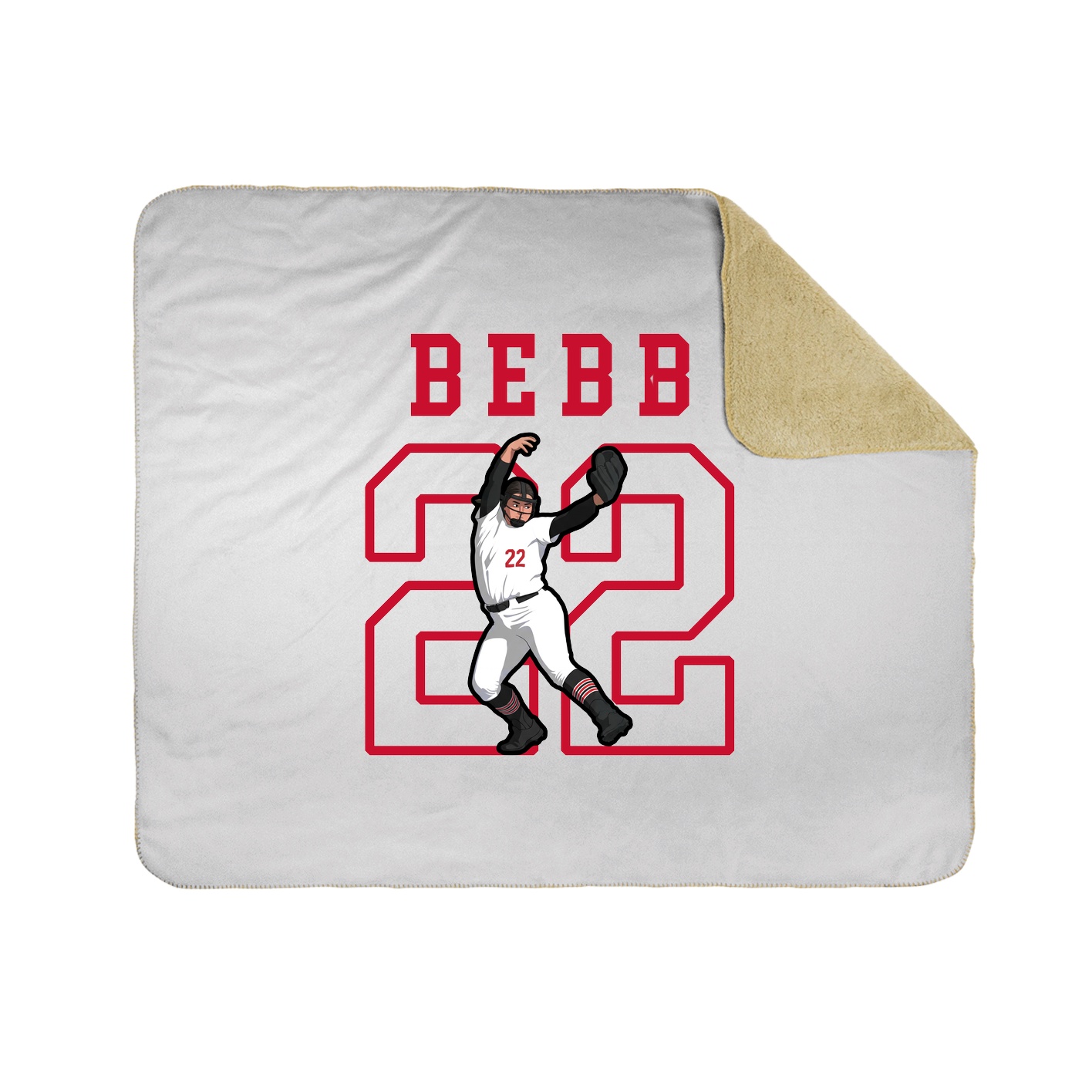 Throw Blanket — Shirsey in White