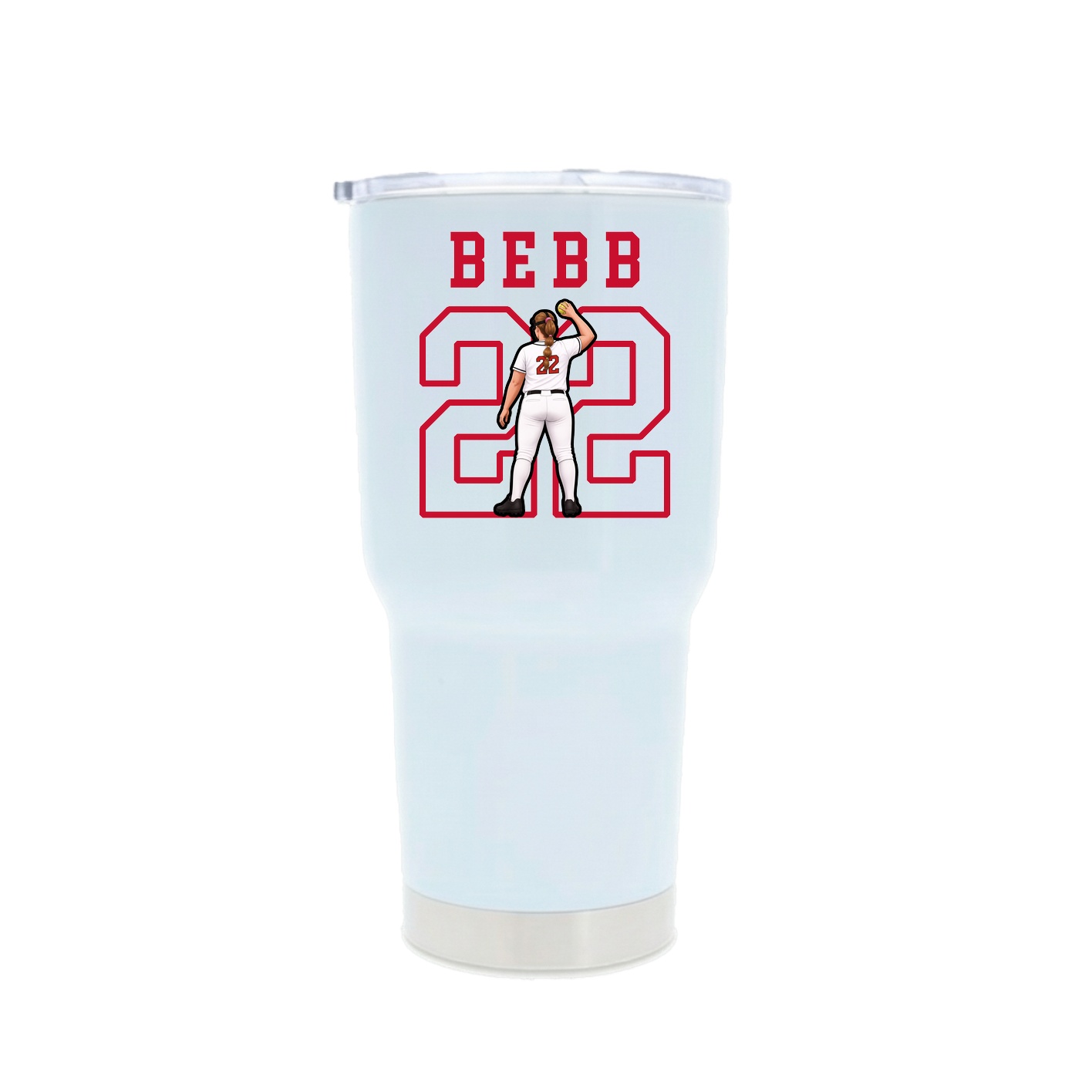30oz Stainless Steel Tumbler — Shirsey in White