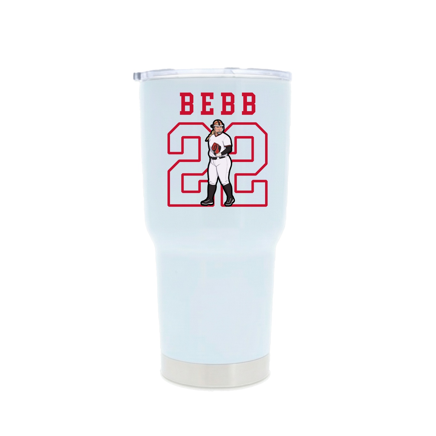 30oz Stainless Steel Tumbler — Shirsey in White