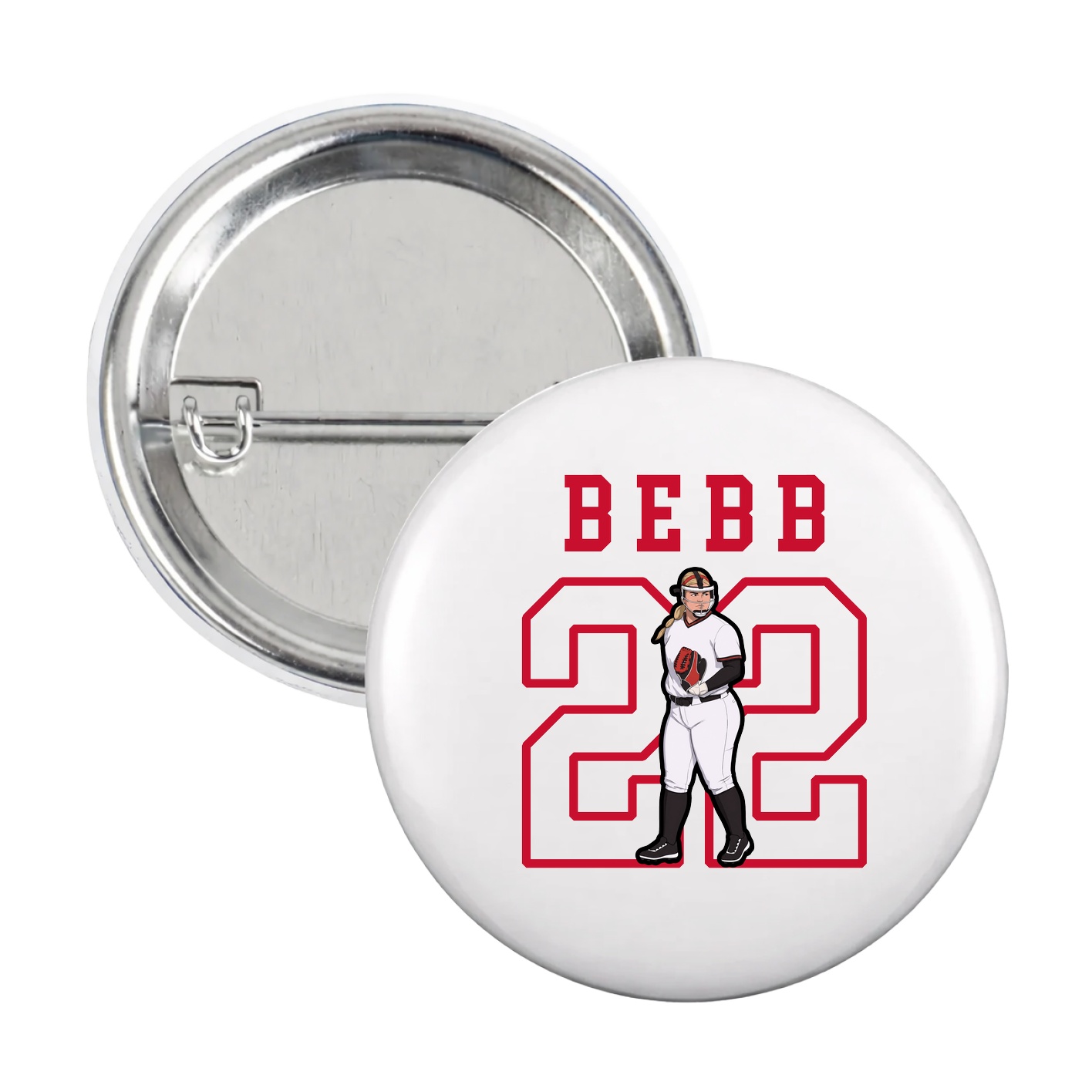 Game Day Button — Shirsey in White