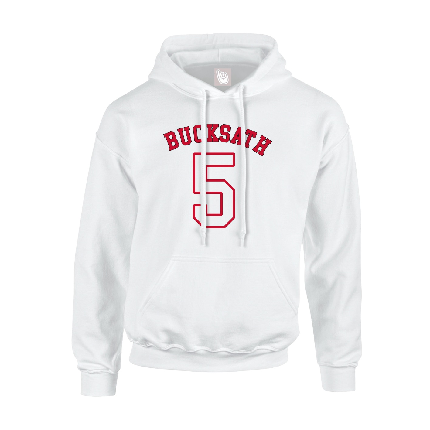 Youth Hoodie — Shirsey Arch in White