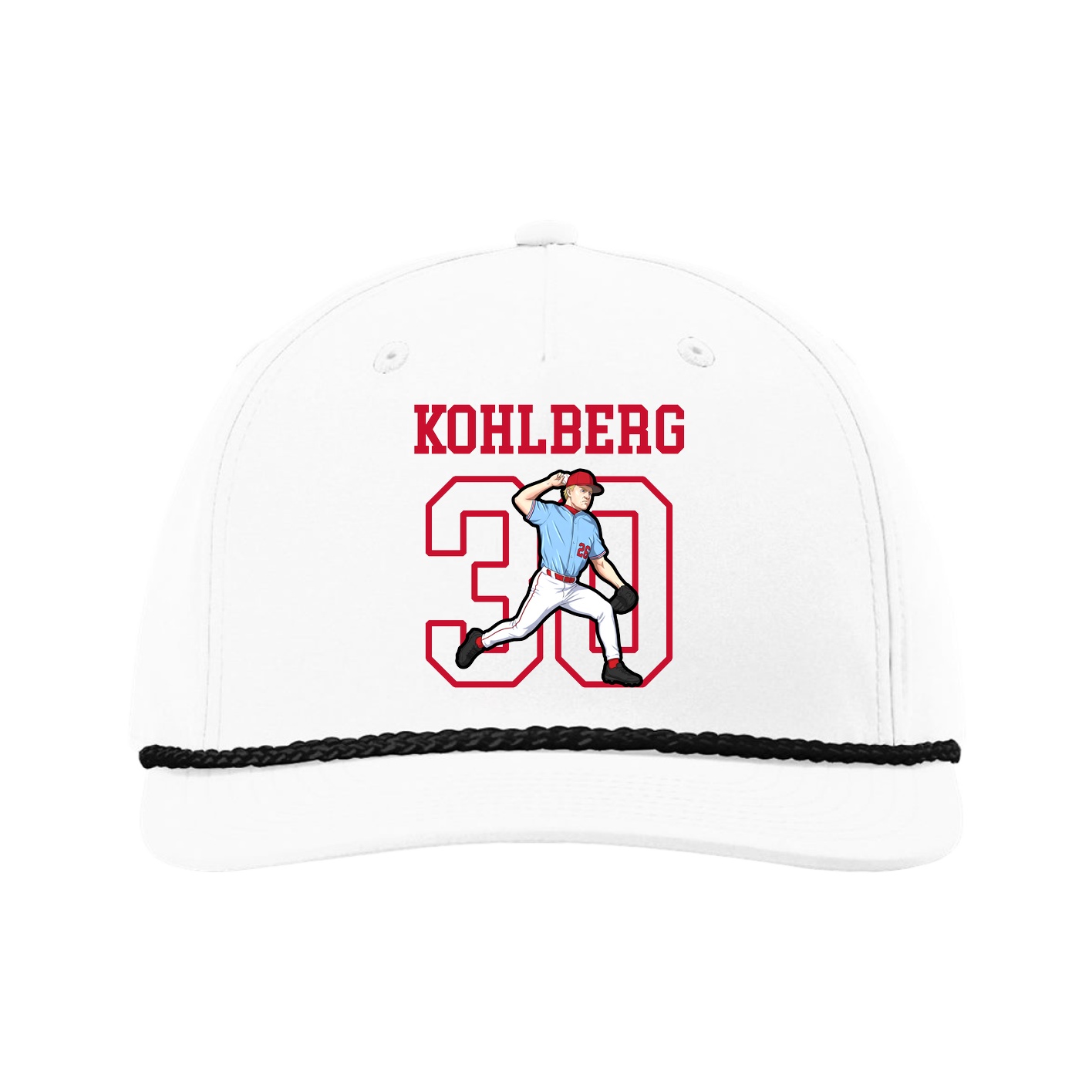 Five-Panel Classic Rope Cap — Shirsey in White
