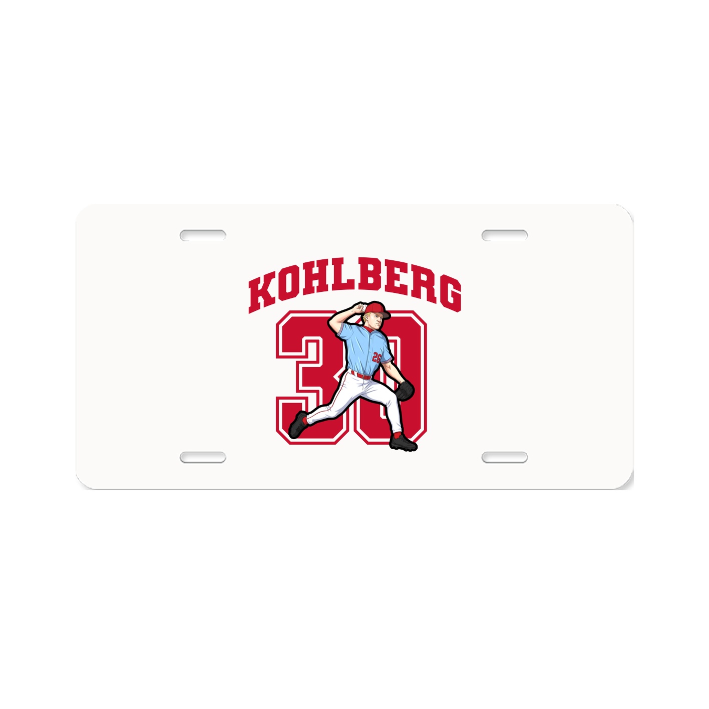 License Plate — Number in Classic