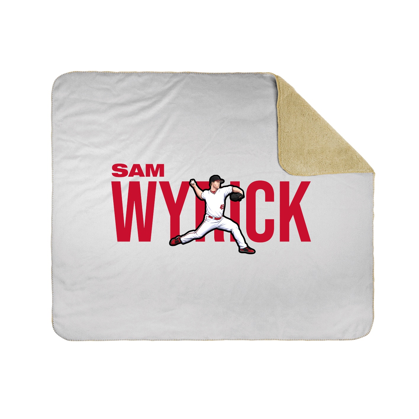 Throw Blanket — Player Name in White