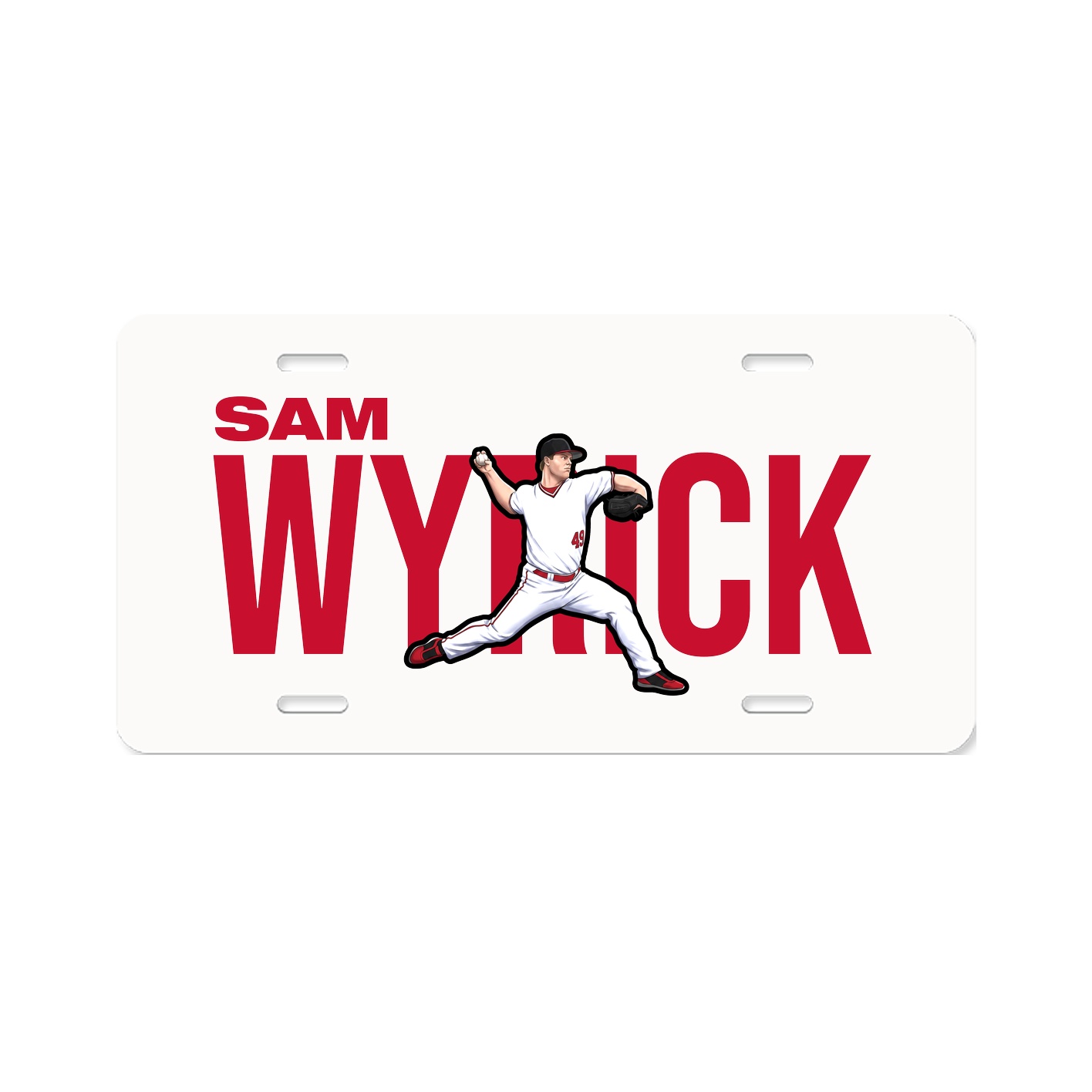 License Plate — Player Name in Classic
