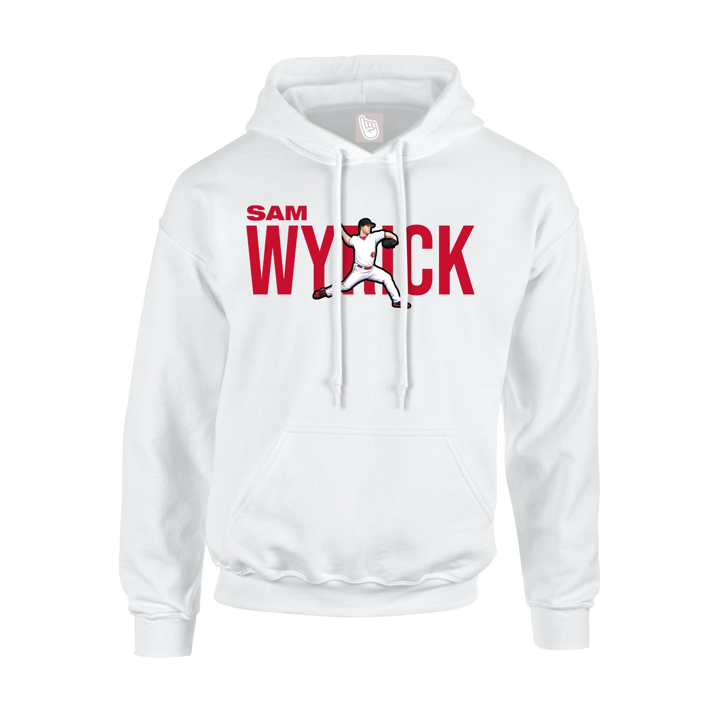 Youth Hoodie — Player Name in White