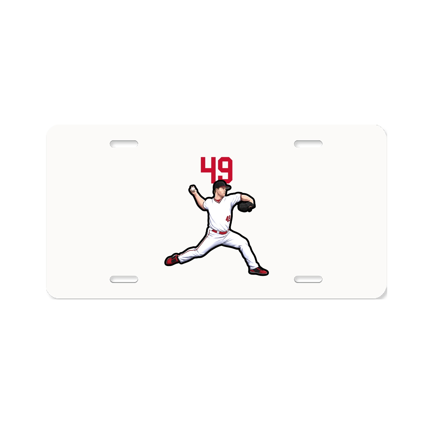 License Plate — Number Top in Classic
