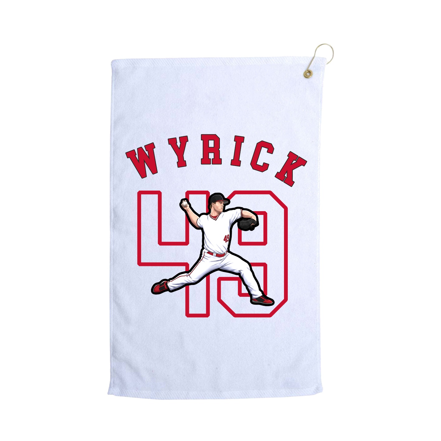 Golf Towel — Shirsey Arch in White