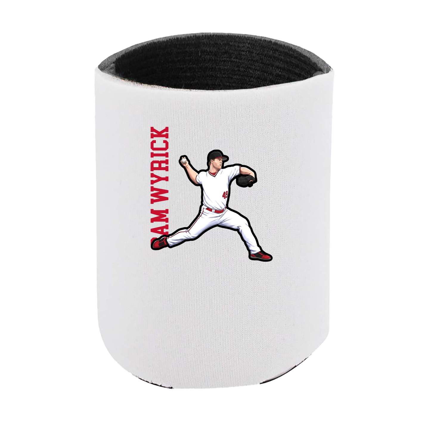 Can Holder — Name Vertical in White