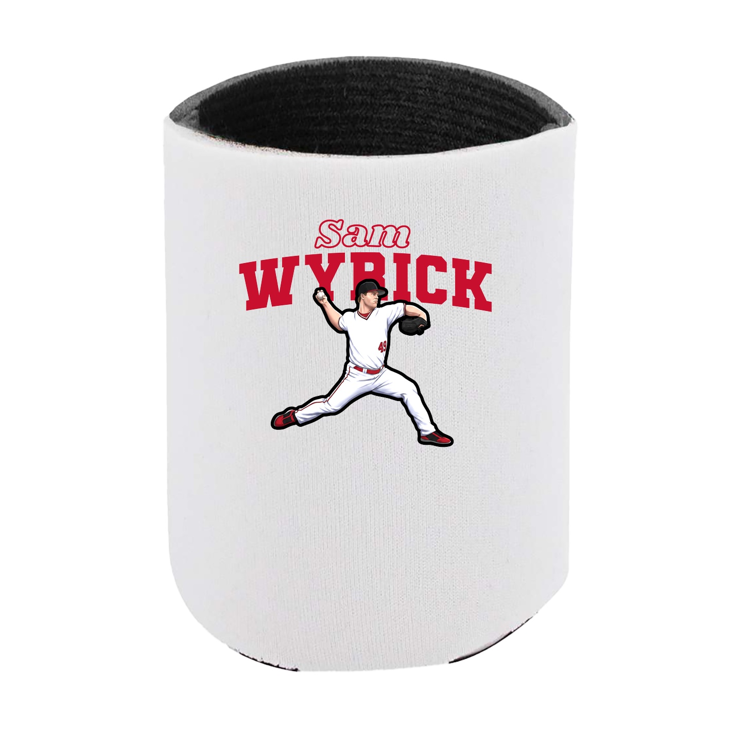 Can Holder — Name Arch in White