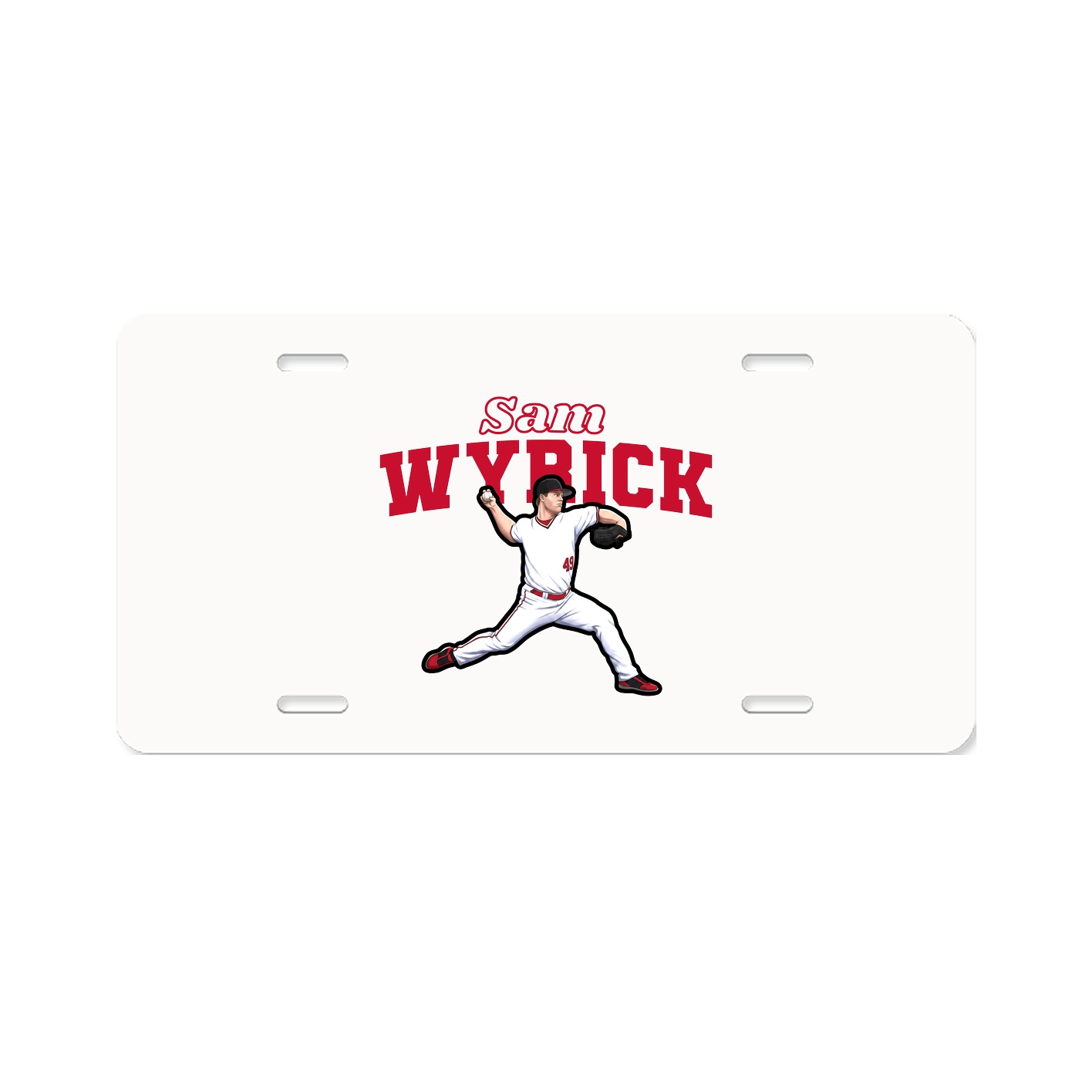 License Plate — Name Arch in Classic