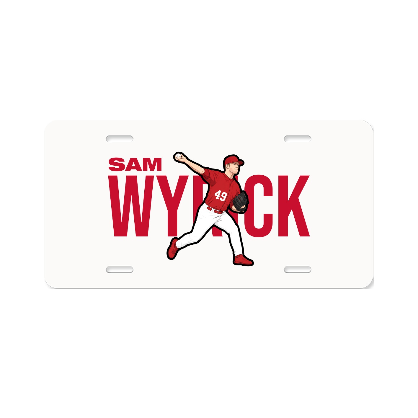 License Plate — Player Name in Classic