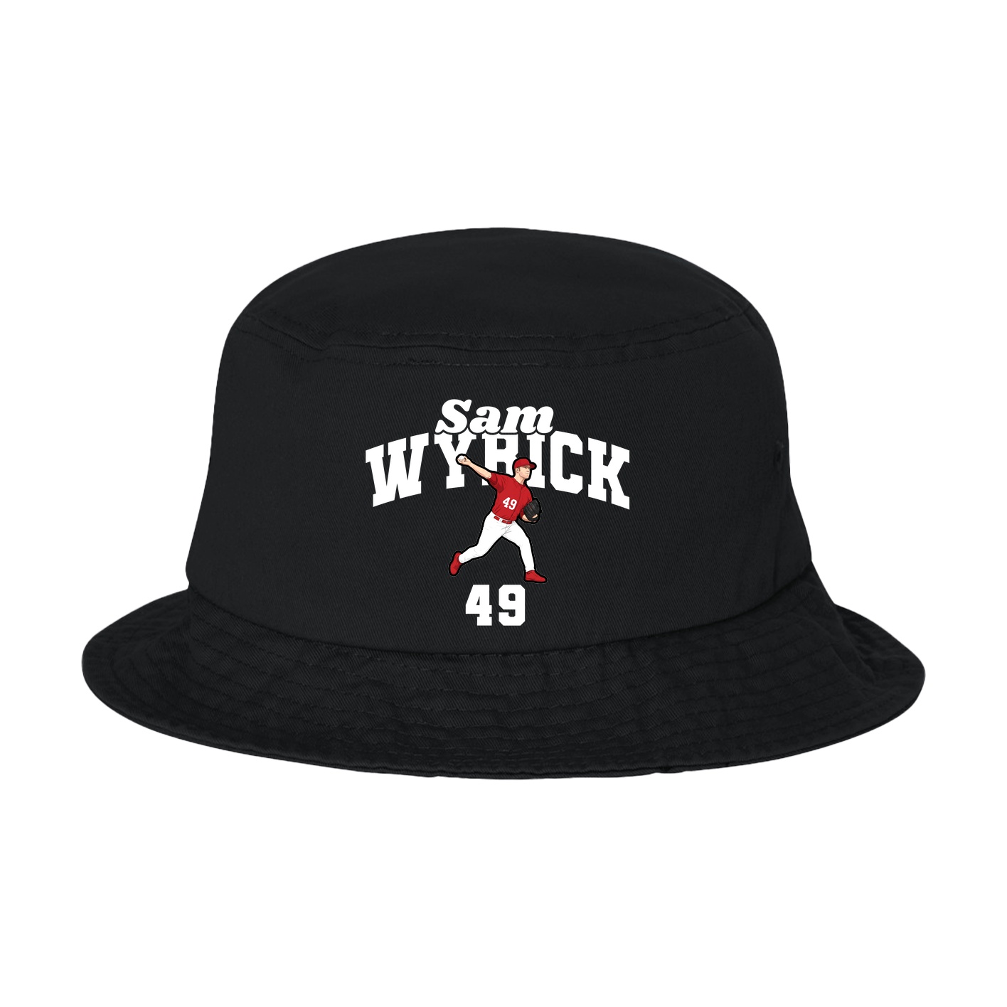 Bucket Cap — Signature Arch in Black