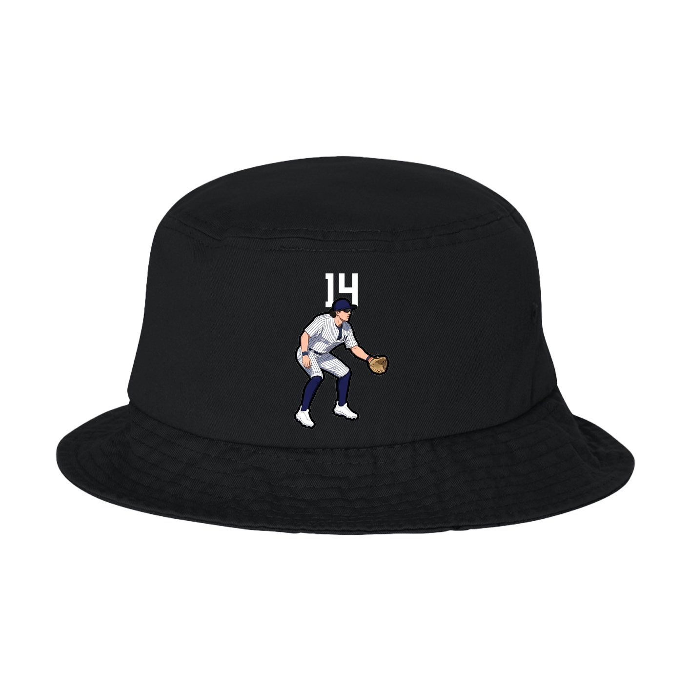 Bucket Cap — Number Top in Black