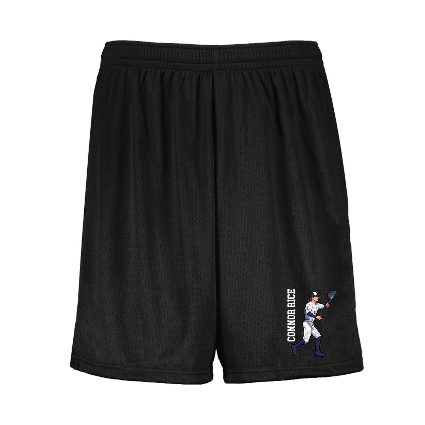 Shorts — Name Vertical in Black