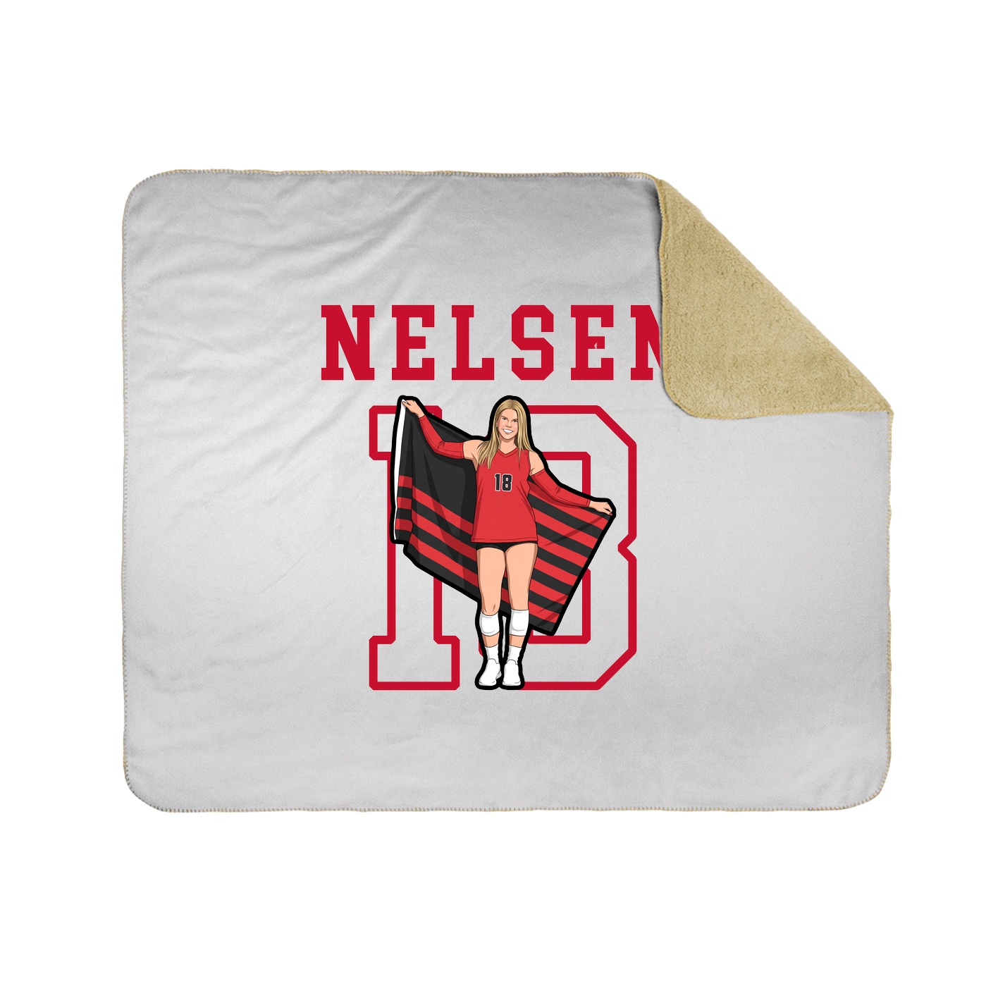Throw Blanket — Shirsey in White