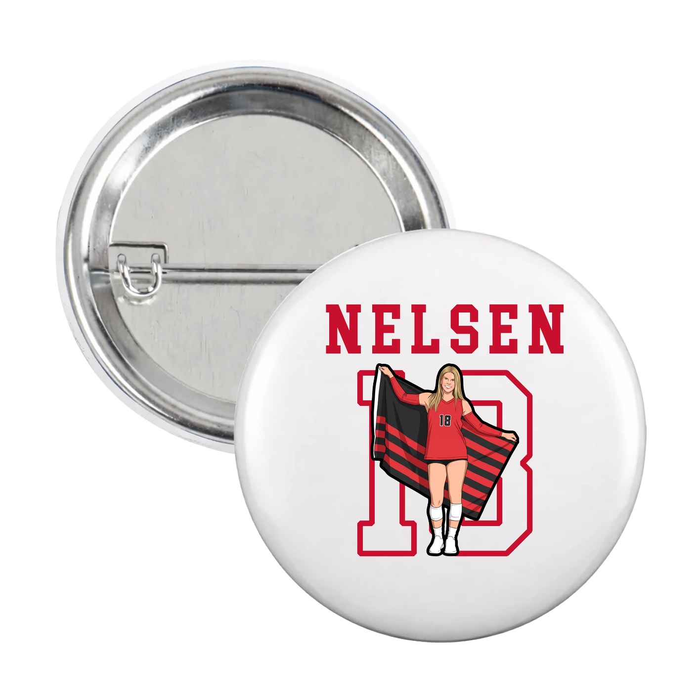 Game Day Button — Shirsey in White
