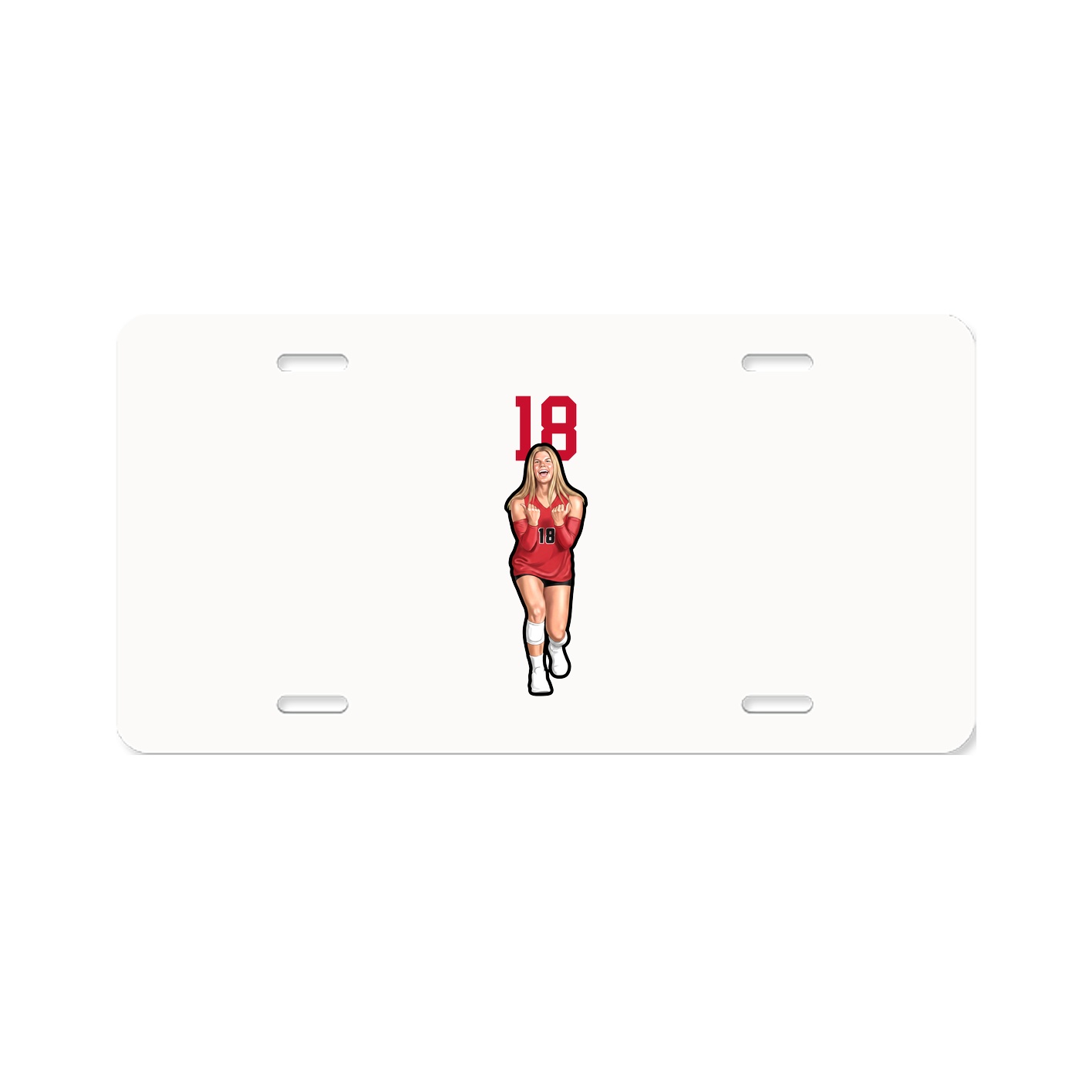 License Plate — Number Top in Classic