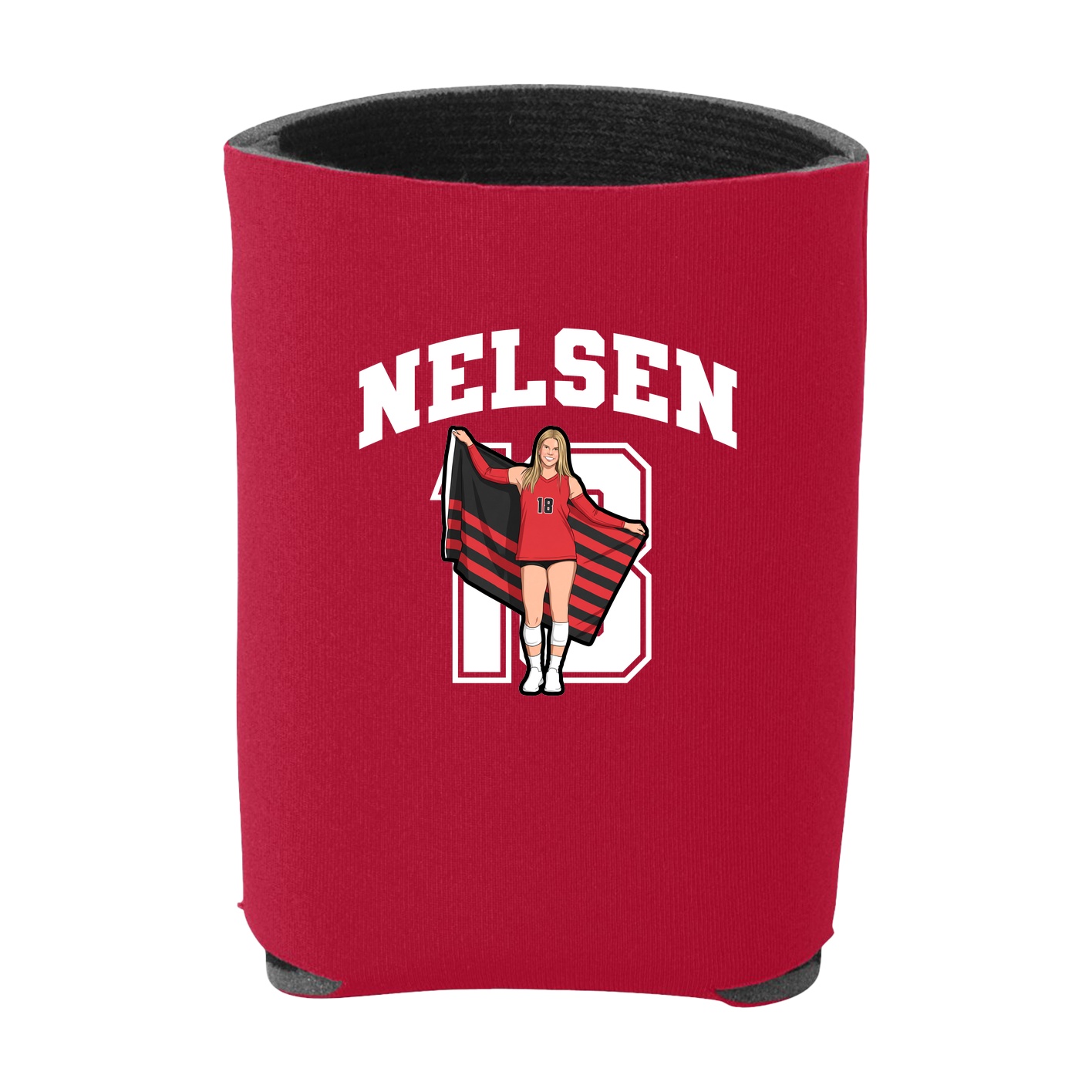 Can Holder — Number in Red
