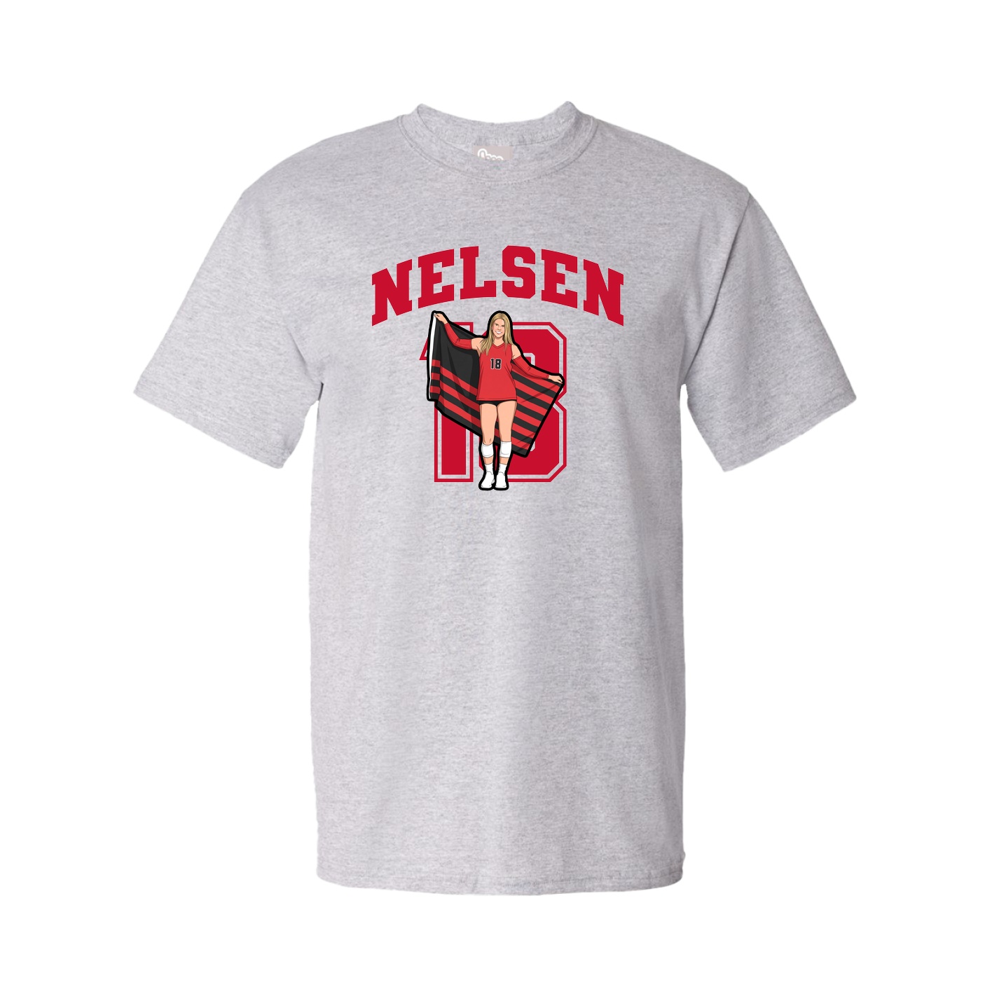Youth Tee — Number in Grey