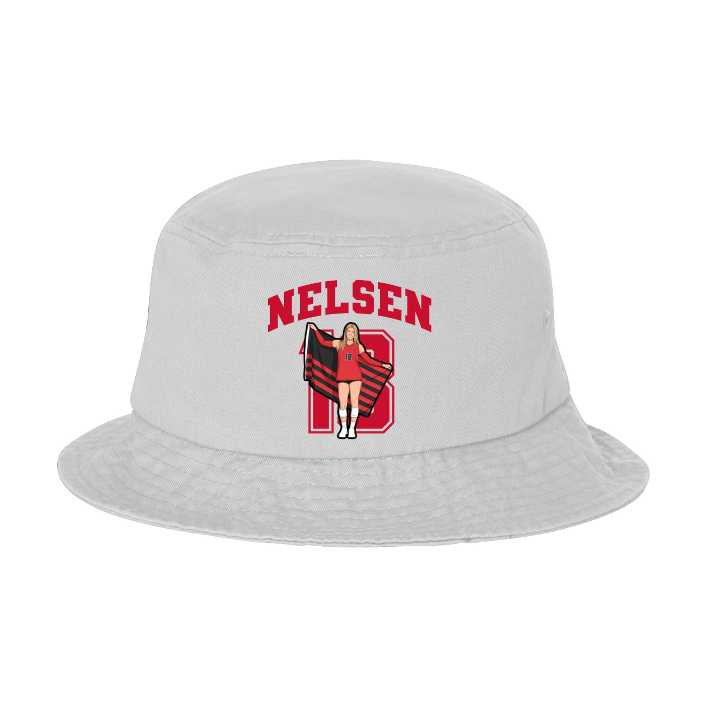 Bucket Cap — Number in White