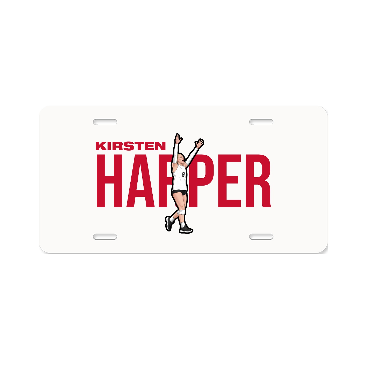License Plate — Player Name in Classic