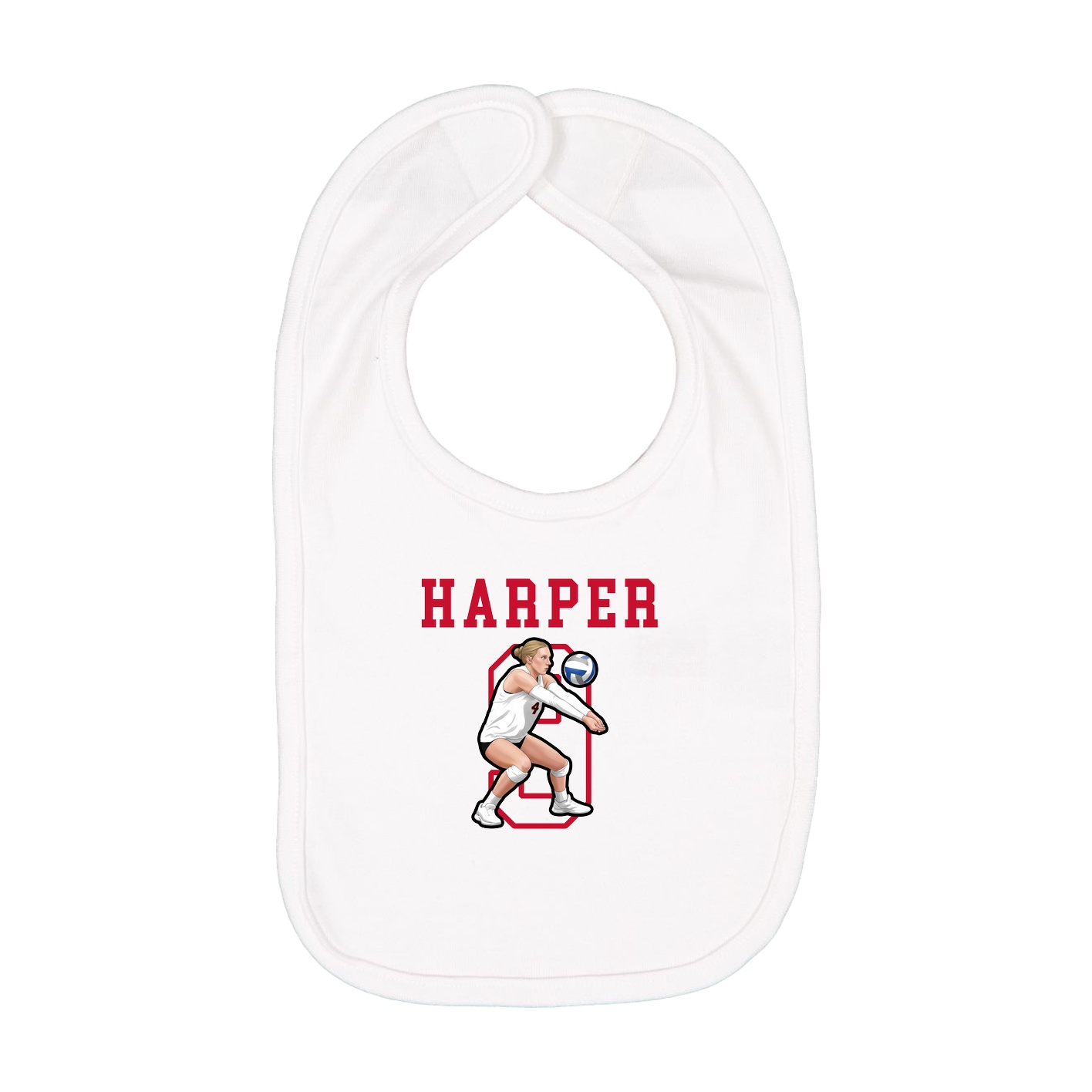 Infant Bib — Shirsey in White