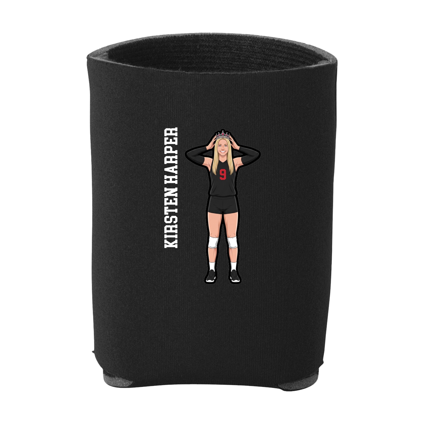 Can Holder — Name Vertical in Black