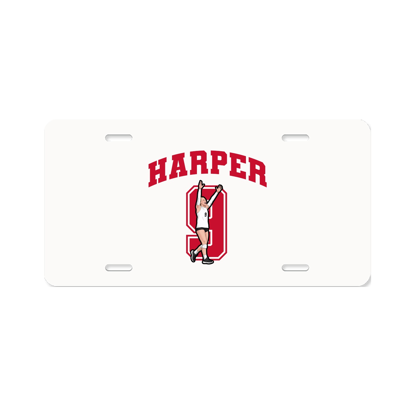 License Plate — Number in Classic