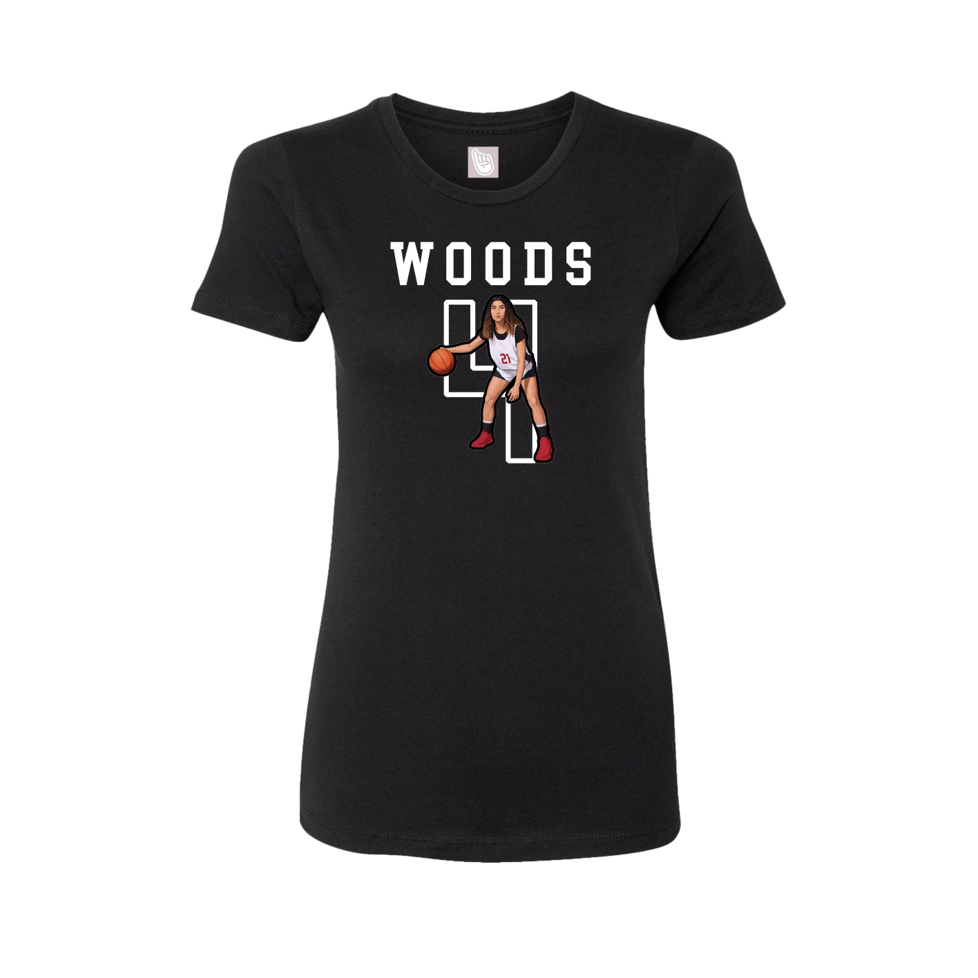 Fitted Women's Tee — Shirsey in Black