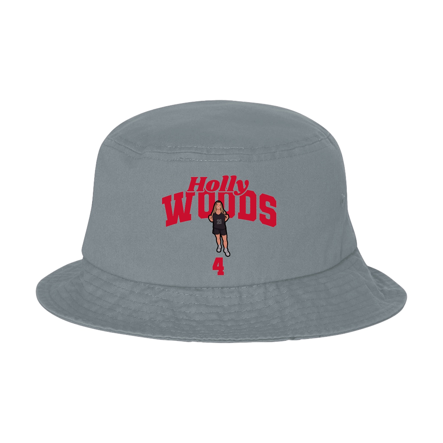 Bucket Cap — Signature Arch in Grey