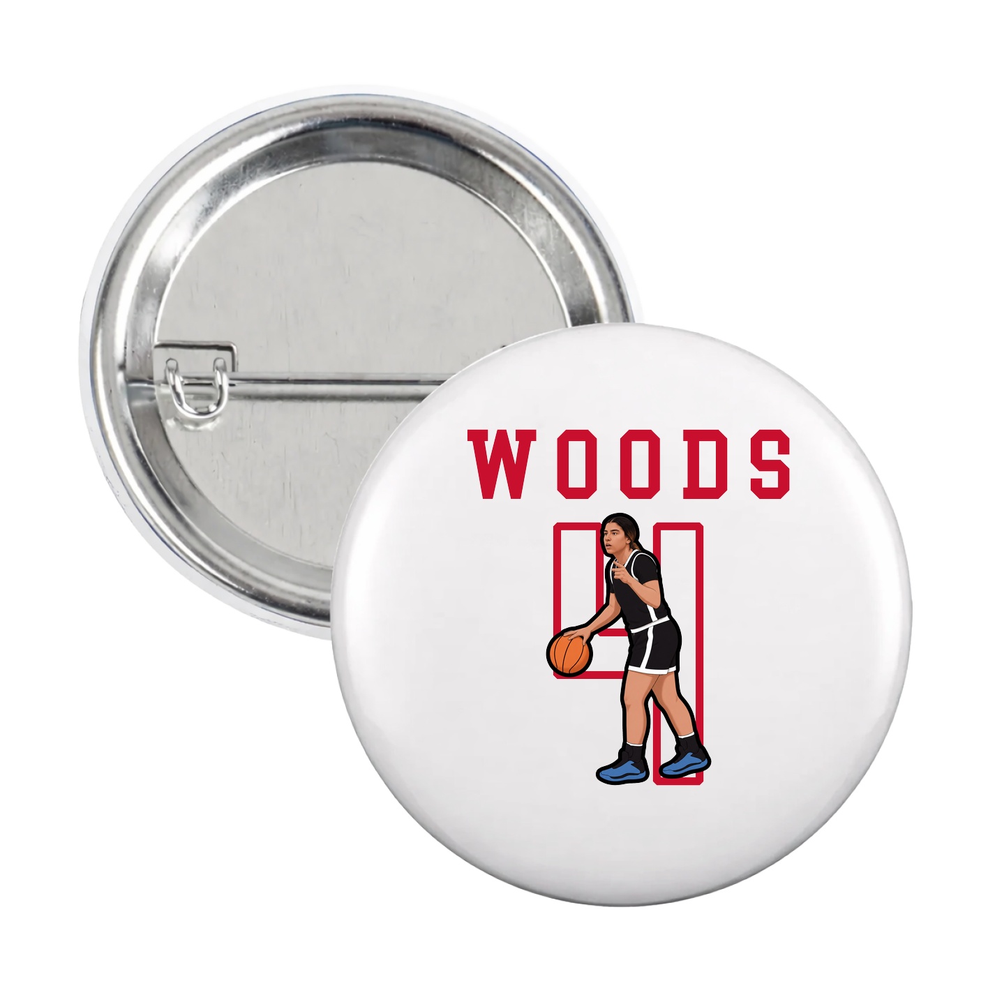 Game Day Button — Shirsey in White