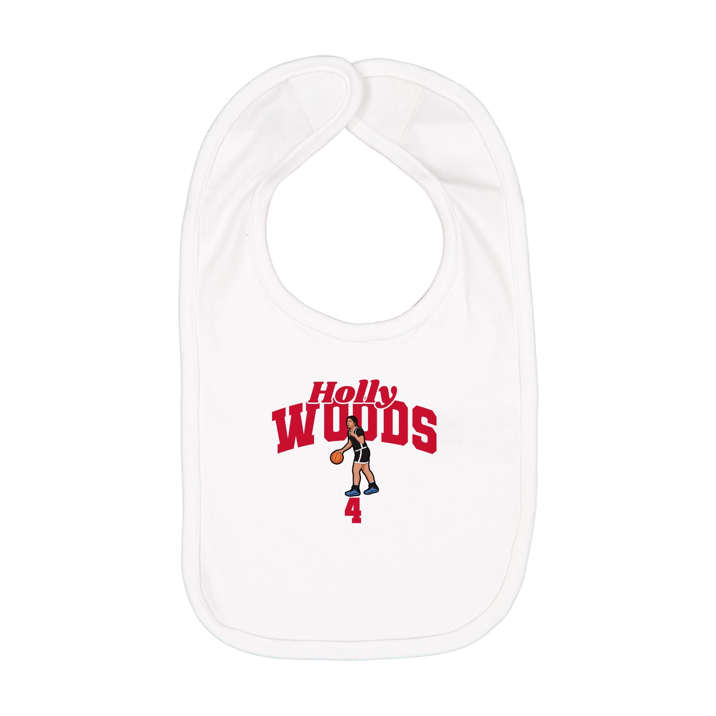 Infant Bib — Signature Arch in White