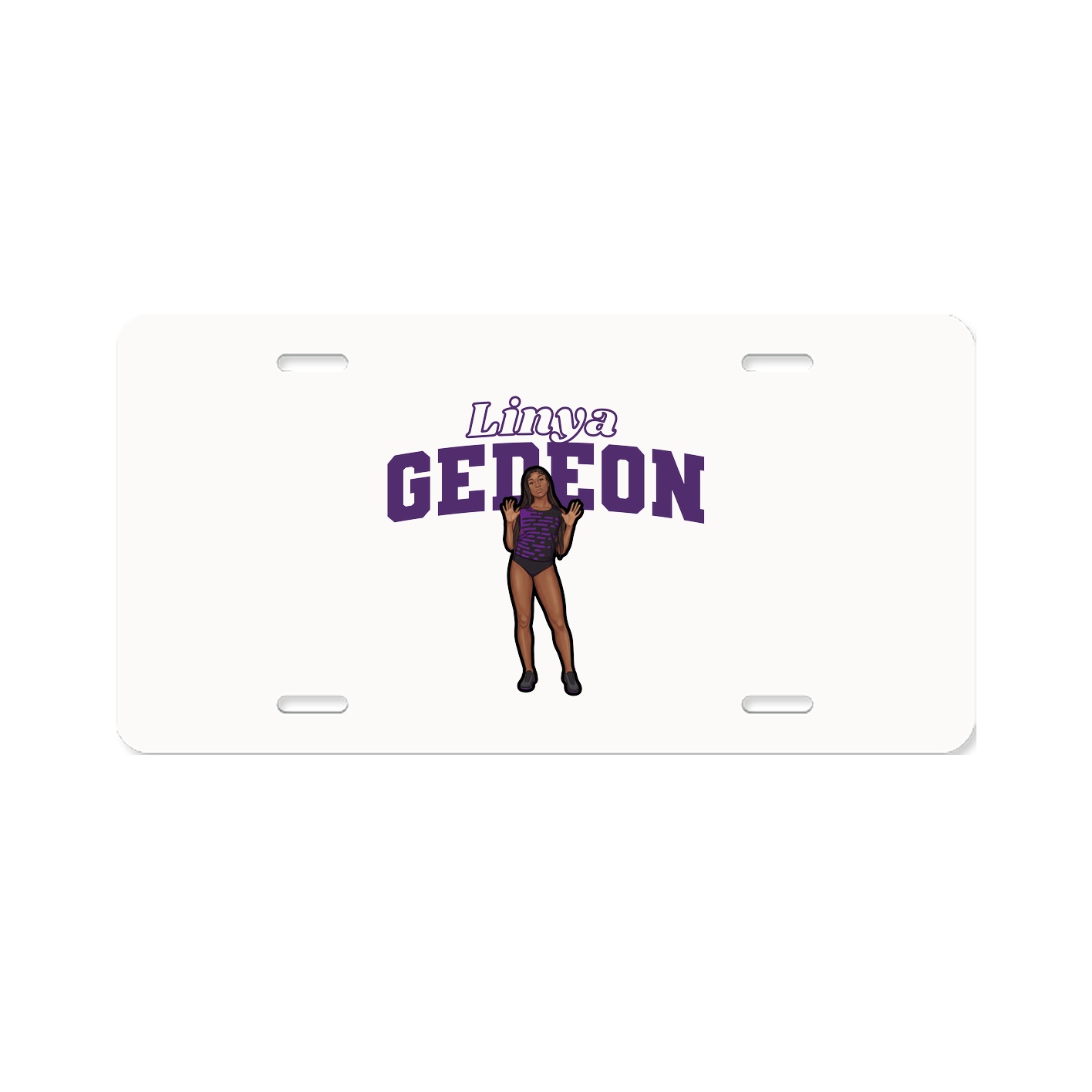 License Plate — Name Arch in Classic