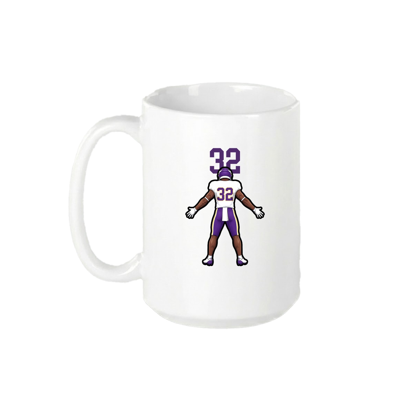 15oz Coffee Mug — Number Top in White