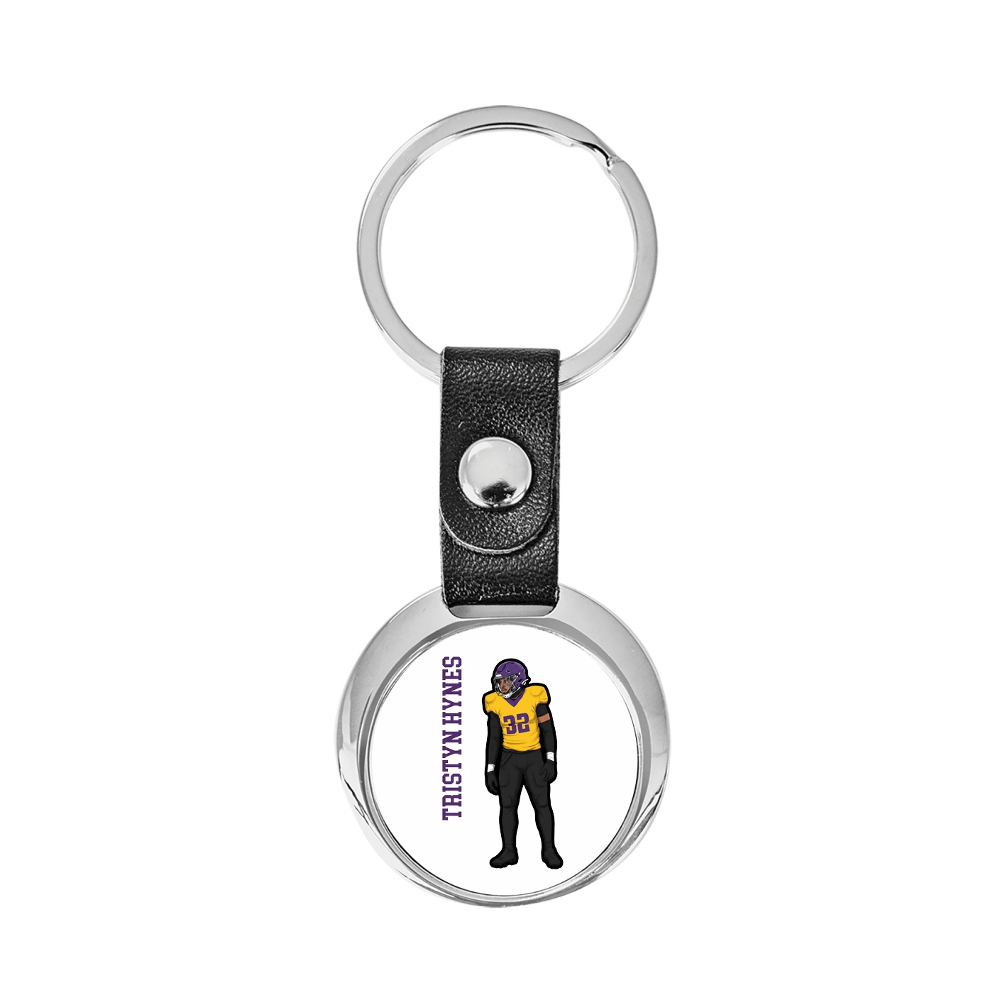 Key Chain — Name Vertical in Classic