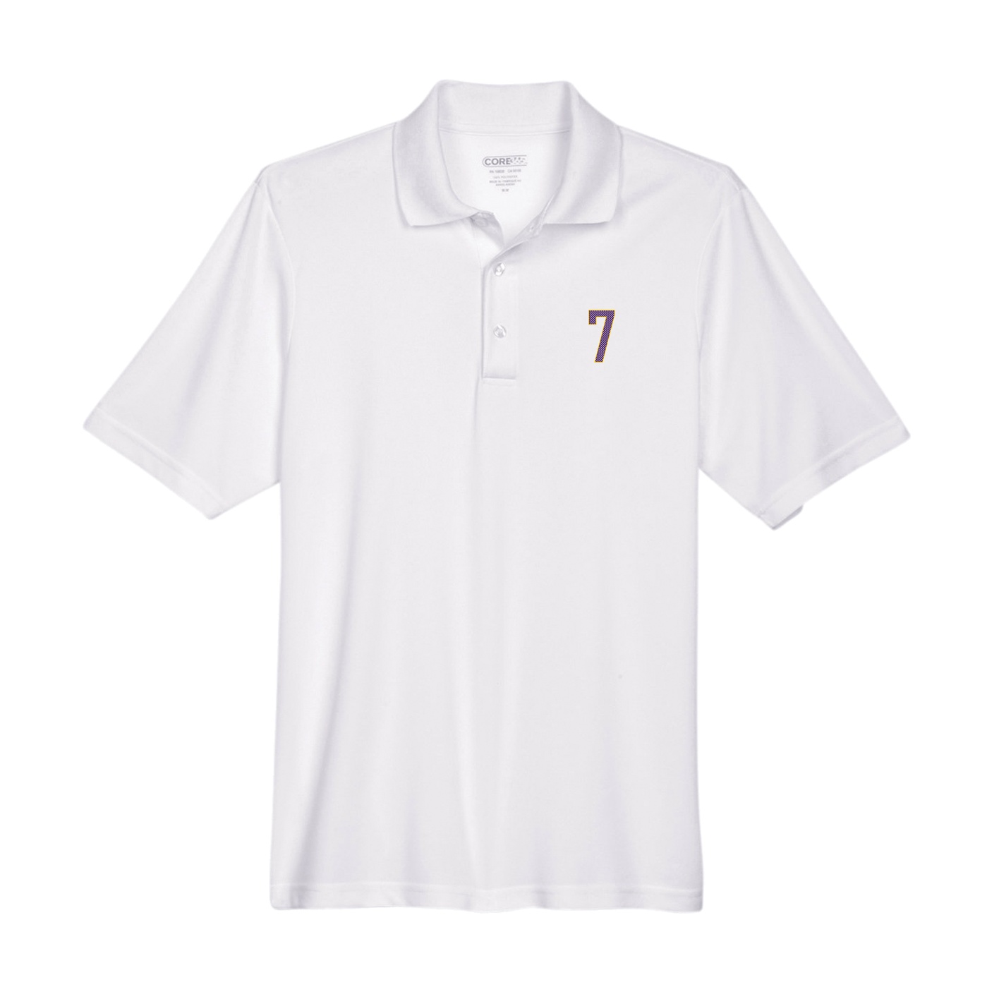 Performance Polo — Front Shirsy in White